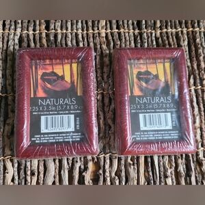 2 Red Naturals Wood Picture Frames